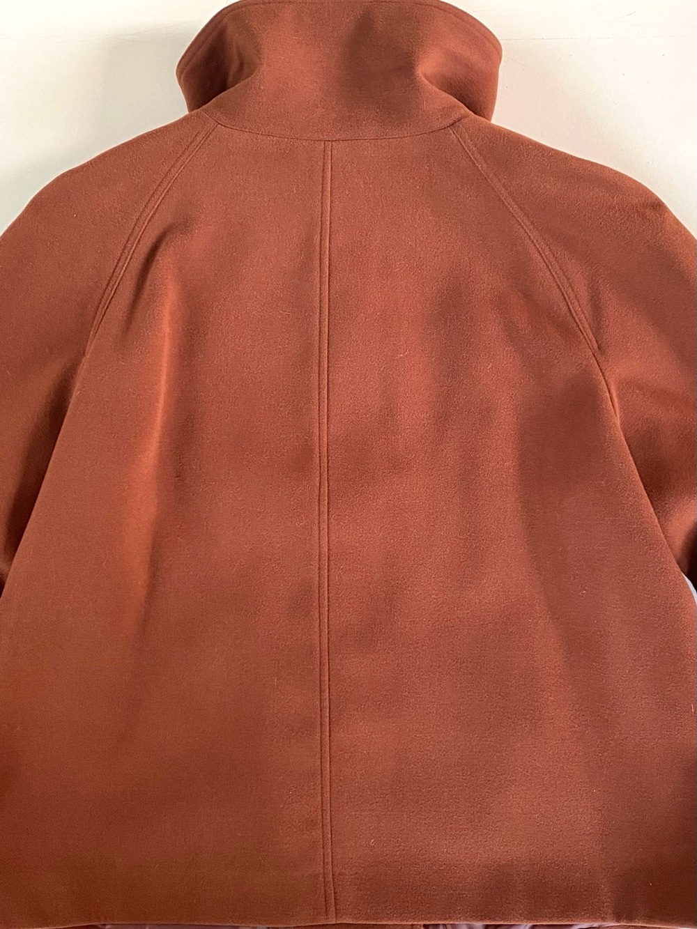 EVAN PICONE - Women’s Button-Front Jacket Coat in Rust Cognac - Picture 8 of 10